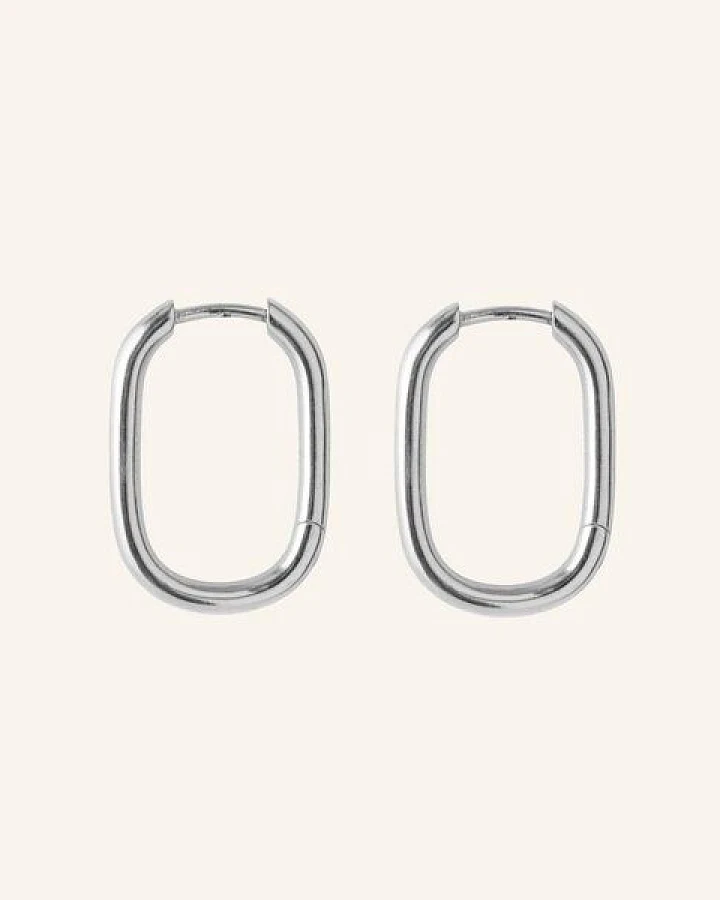Pernille Corydon Ohrringe SOFT EDGE HUGGIES aus Recycled sterling silver / Gold plated recycled sterling silver