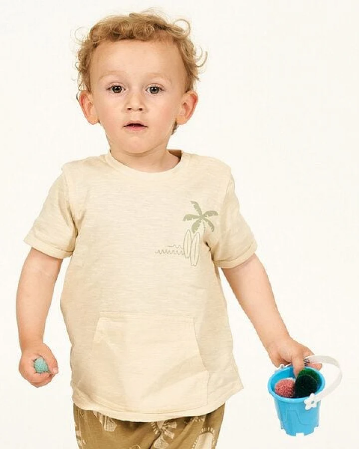 Sense Organics T-Shirt für Babys mit Kängurutasche, Modell TAMO