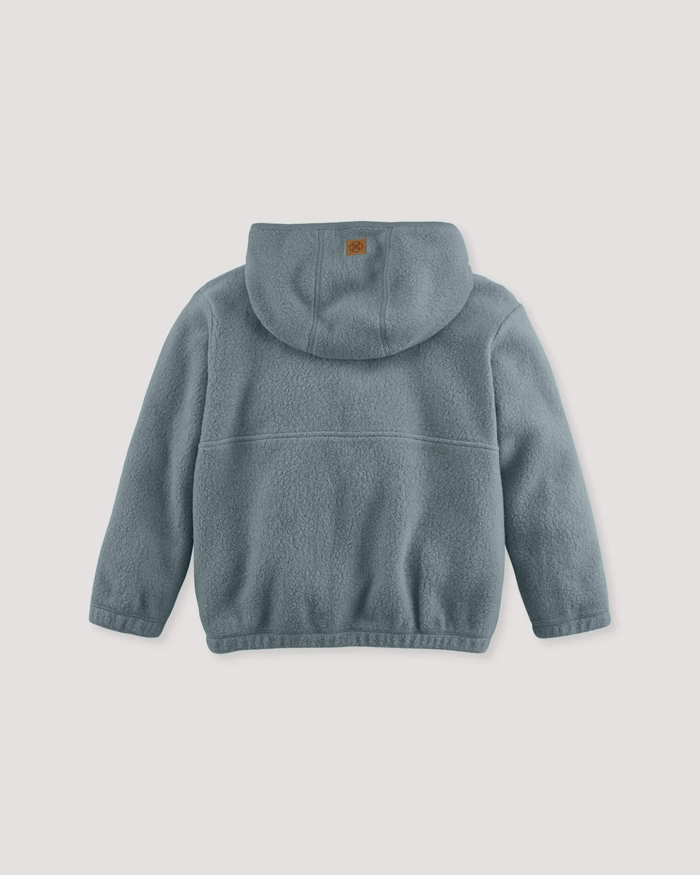 hessnatur Kinder Fleece Jacke aus Bio-Baumwolle - blau - Größe 98/104 – Ansicht 2