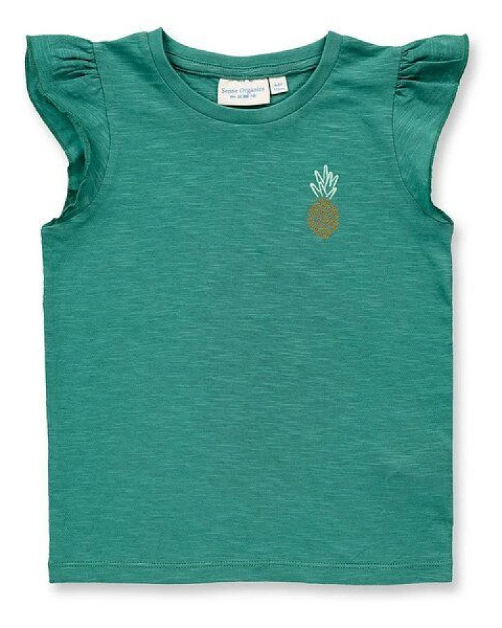Sense Organics T-Shirt für Mädchen in smaragdgrün, Modell NANA