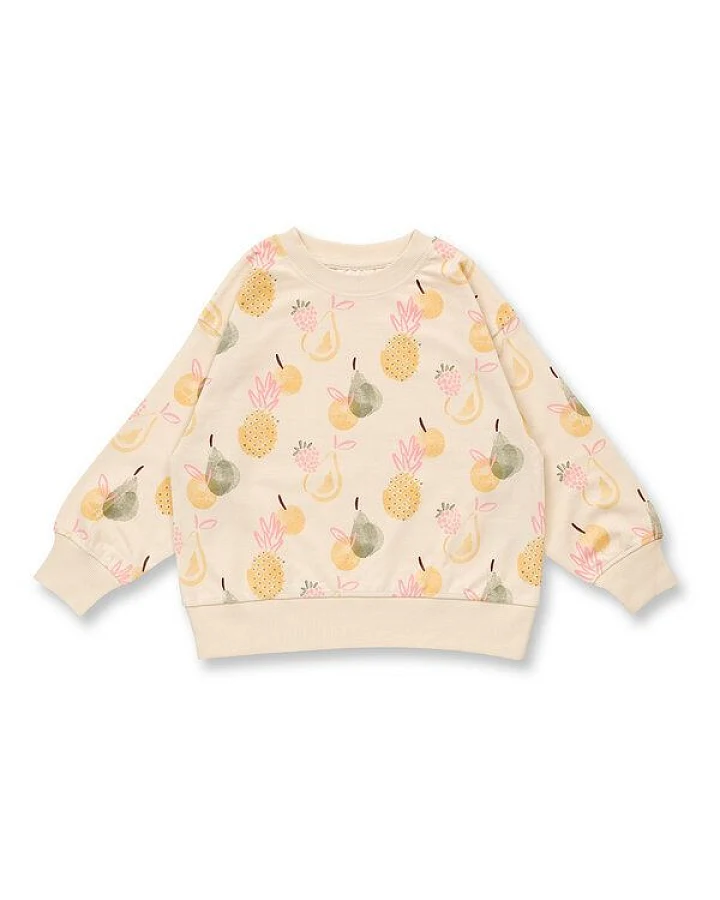 Sense Organics Kinder Sweatshirt mit Früchtedruck, Modell DARI