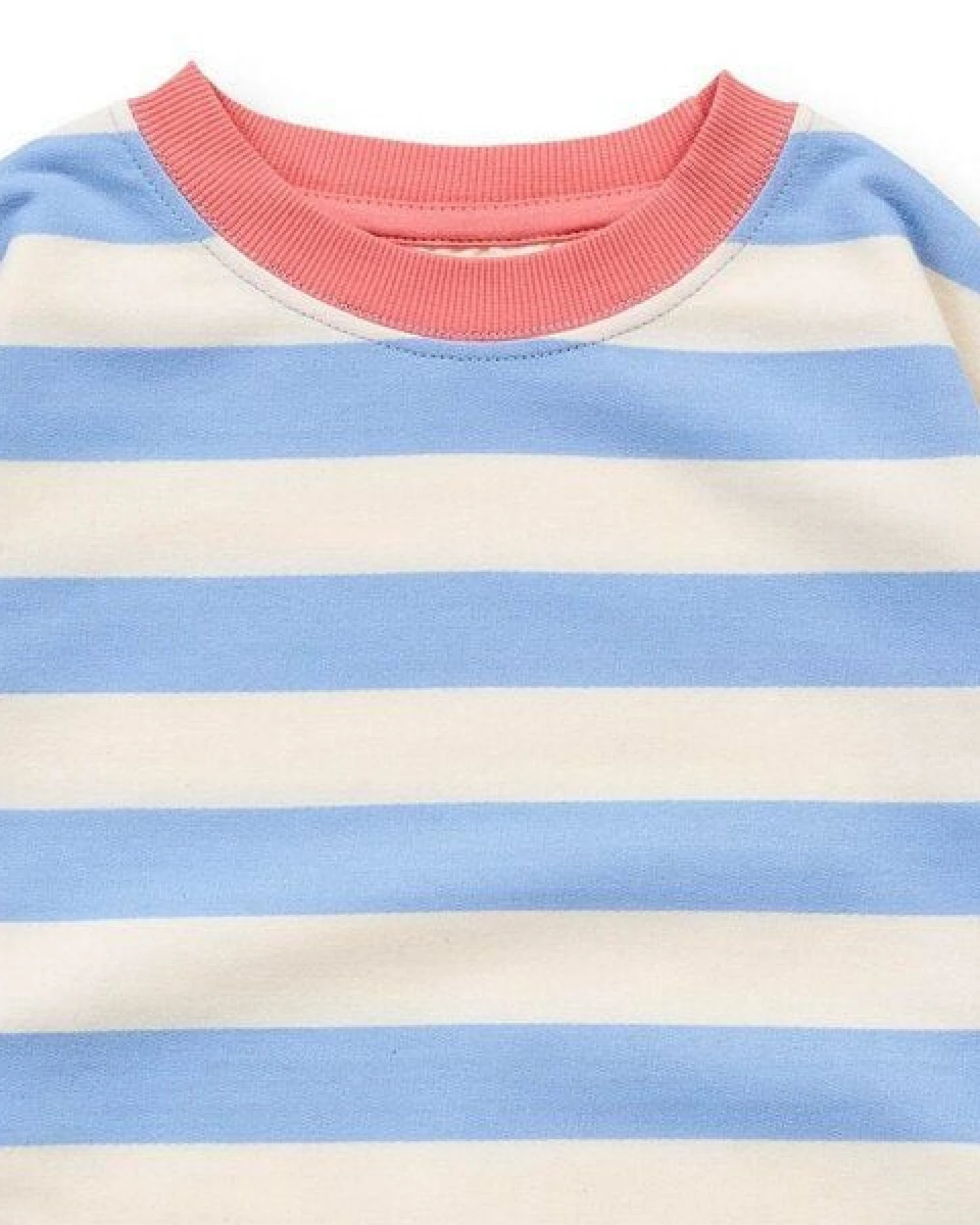 Sense Organics Kinder Sweatshirt blau-weiß geringelt, Modell DARI – Ansicht 3