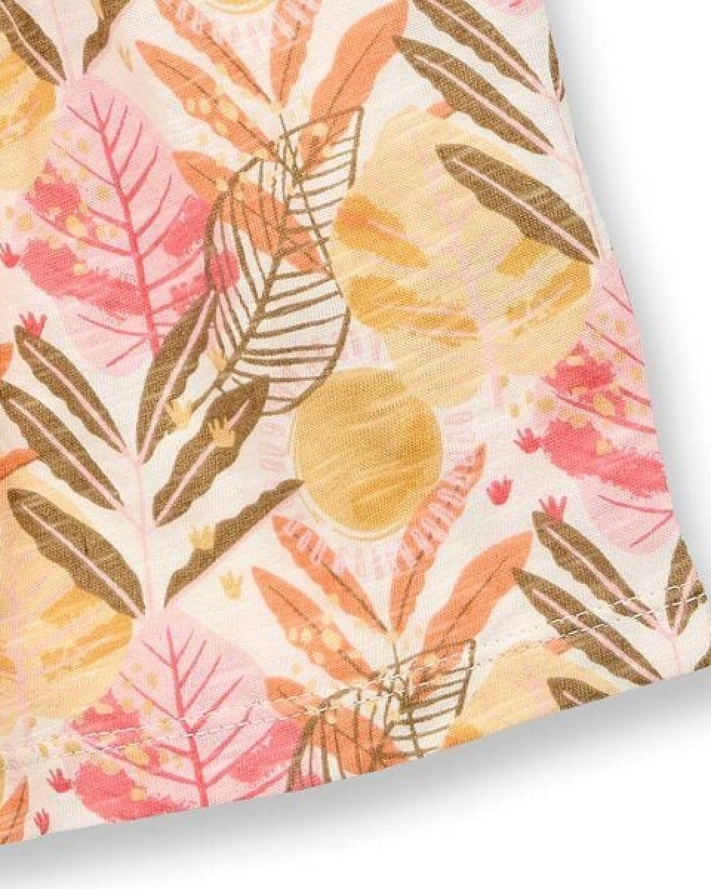 Sense Organics Baby Tunika mit Blätter-Druck, Modell IRMA – Ansicht 4