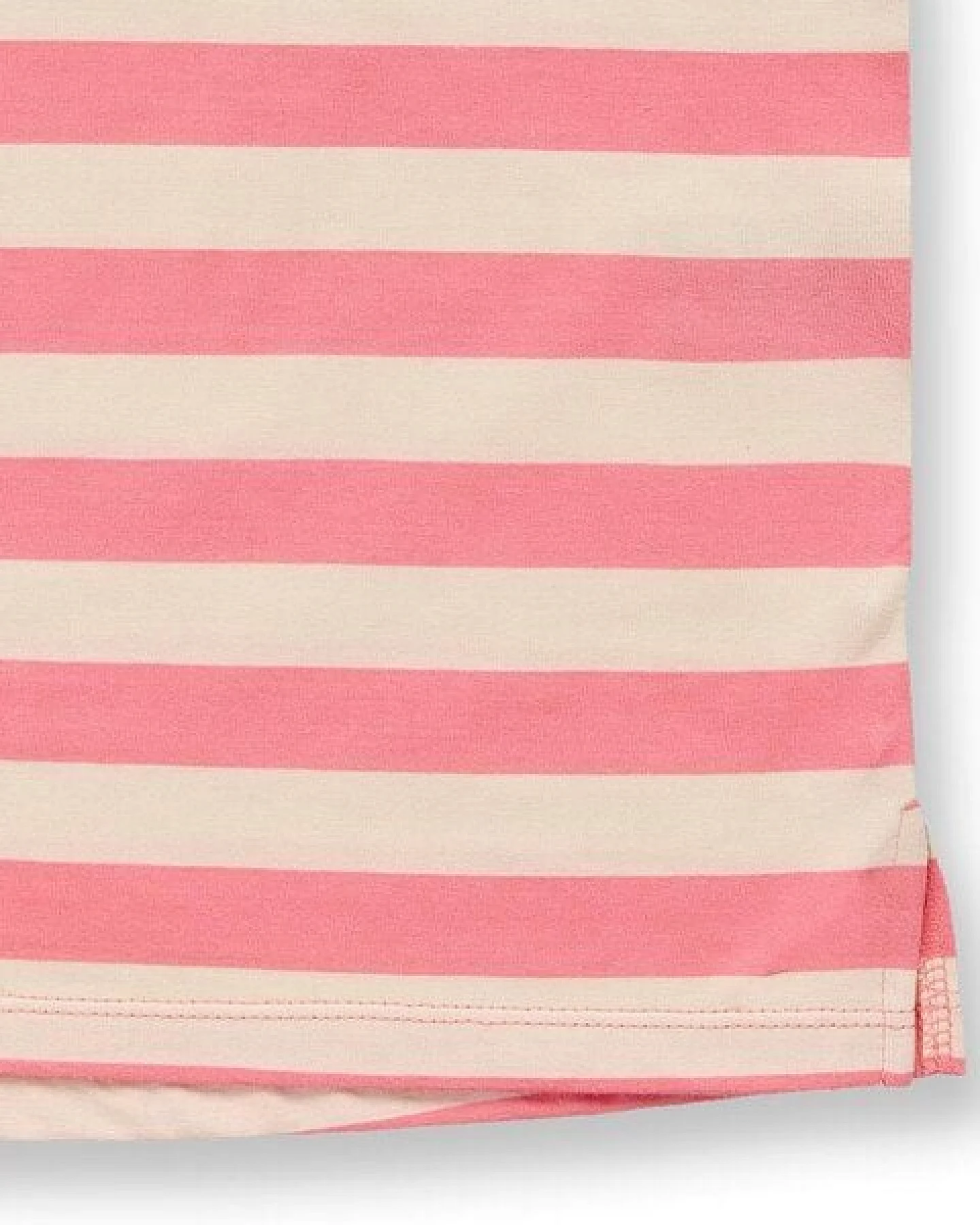 Sense Organics Kinder T-Shirt rosa-creme geringelt, Modell SOPHIE – Ansicht 3