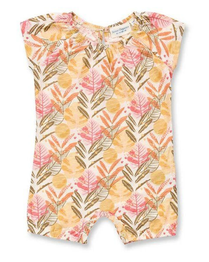 Sense Organics Baby Spieler mit Blätter-Druck, Modell LUA