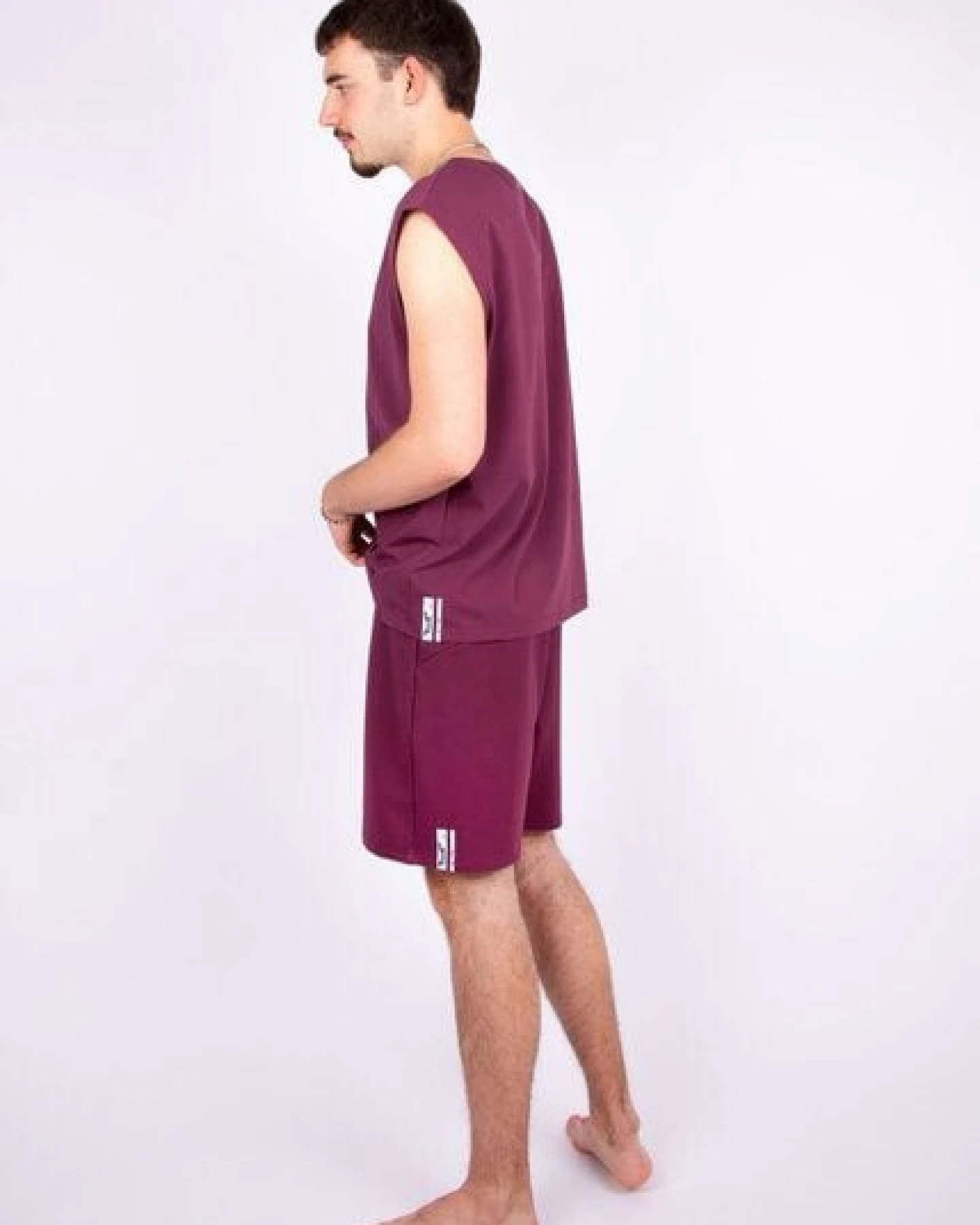 ÆVRIL Unisex Oversize Shirt // Hibiscus Red // Bio-Baumwolle – Ansicht 4