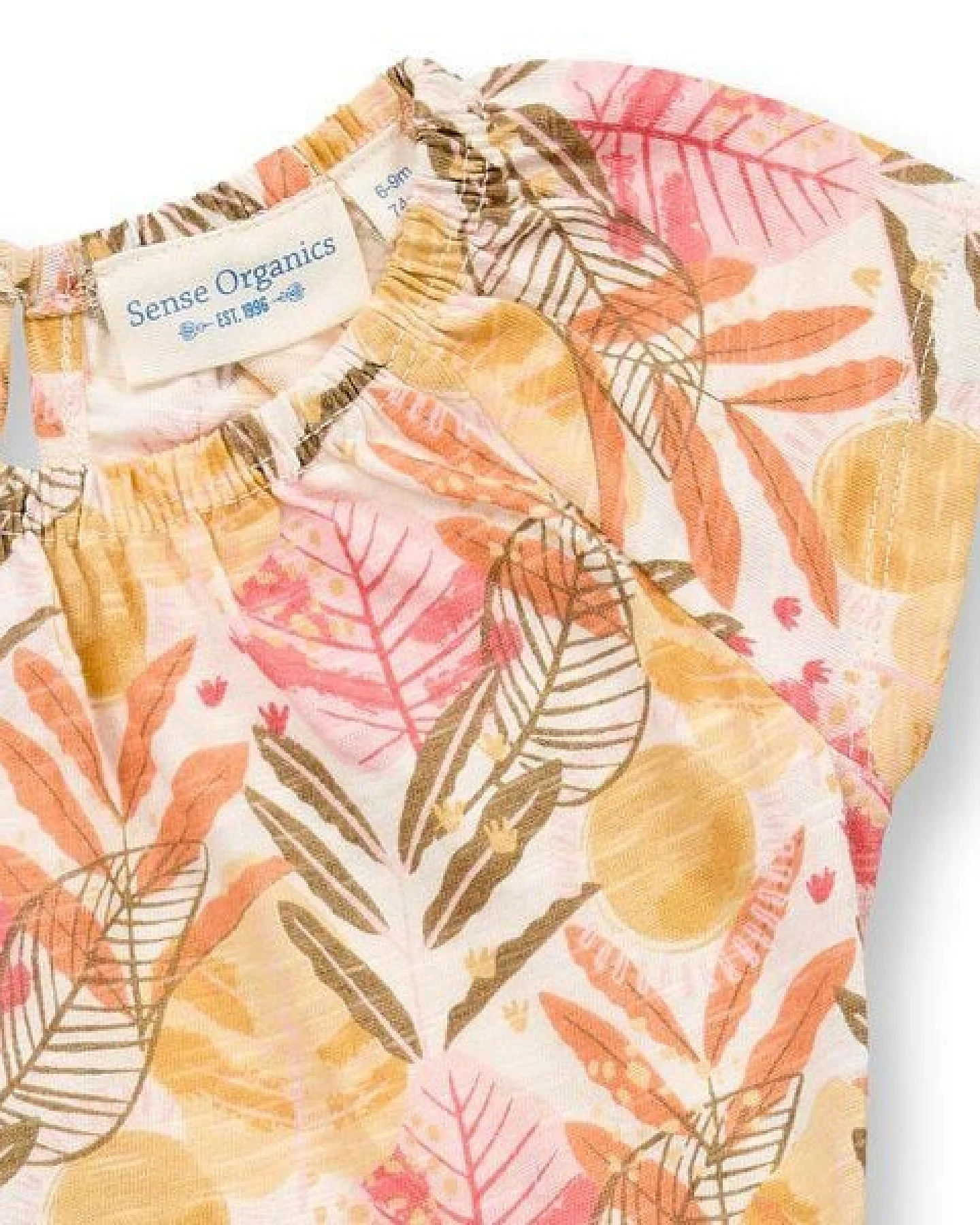 Sense Organics Baby Spieler mit Blätter-Druck, Modell LUA – Ansicht 2