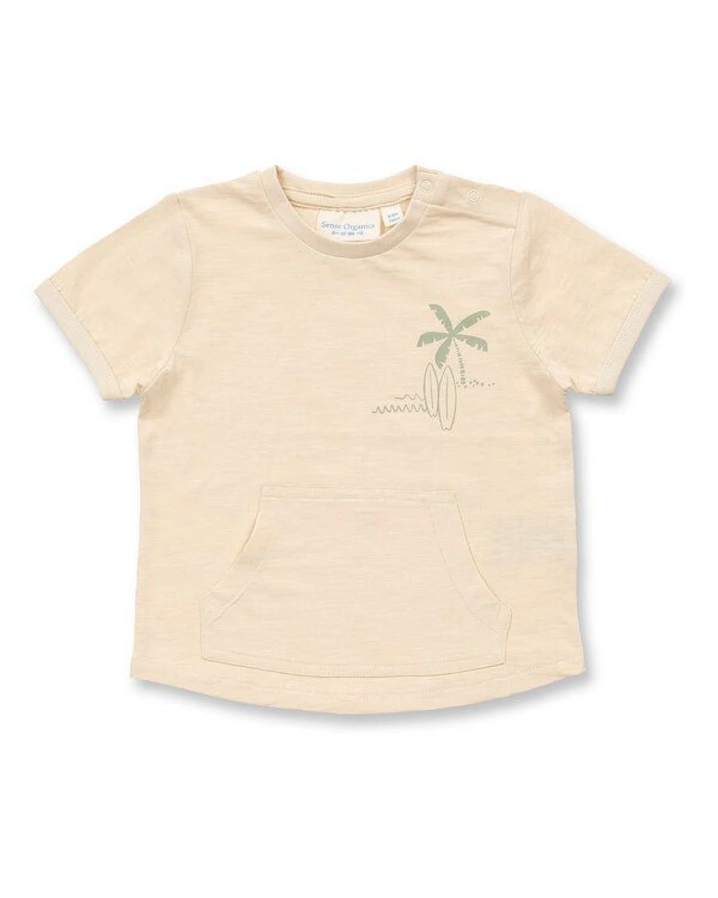Sense Organics T-Shirt für Babys mit Kängurutasche, Modell TAMO – Ansicht 2