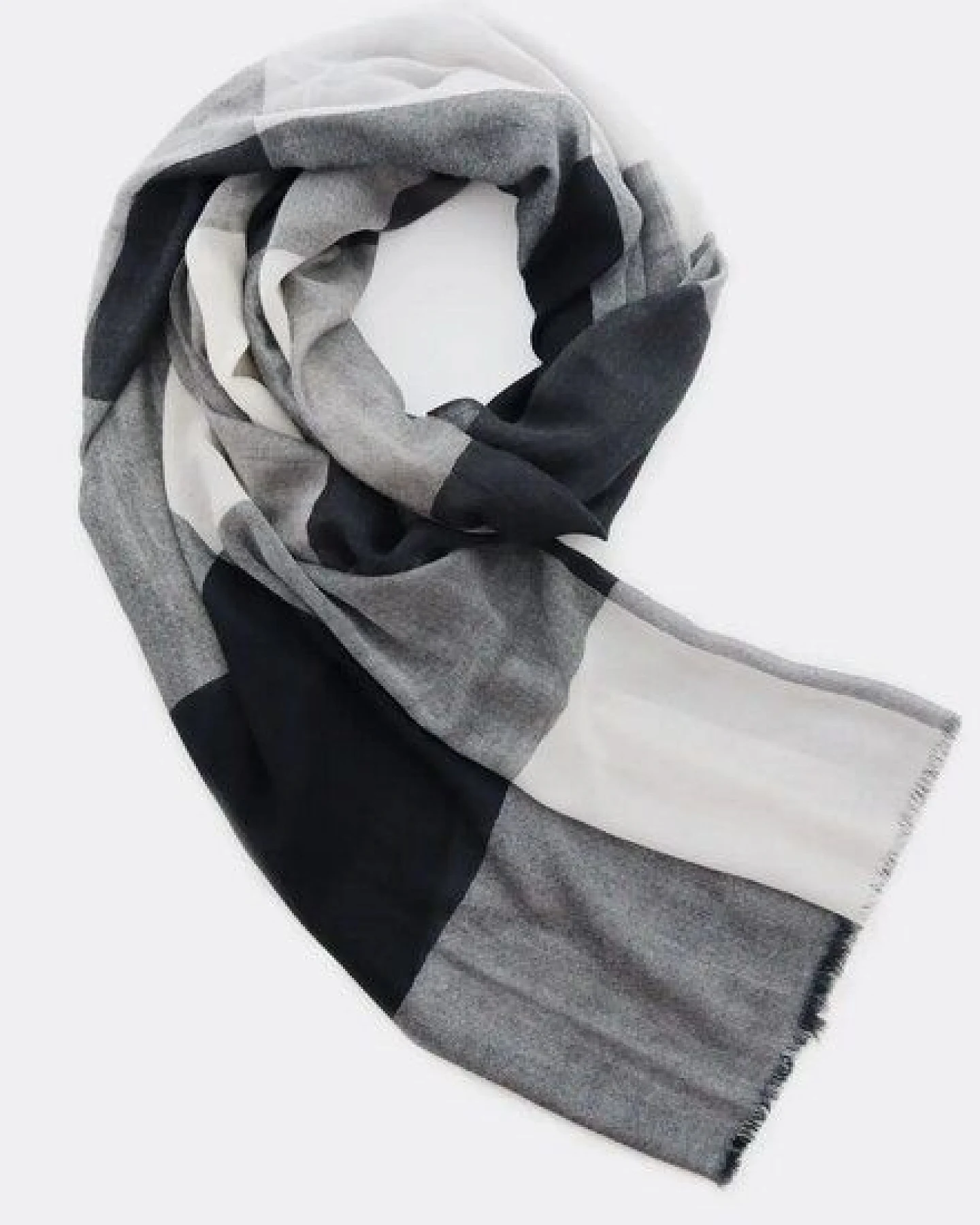 Djian Schal aus Merino-Wolle – KARO – mulesingfrei – Ansicht 2