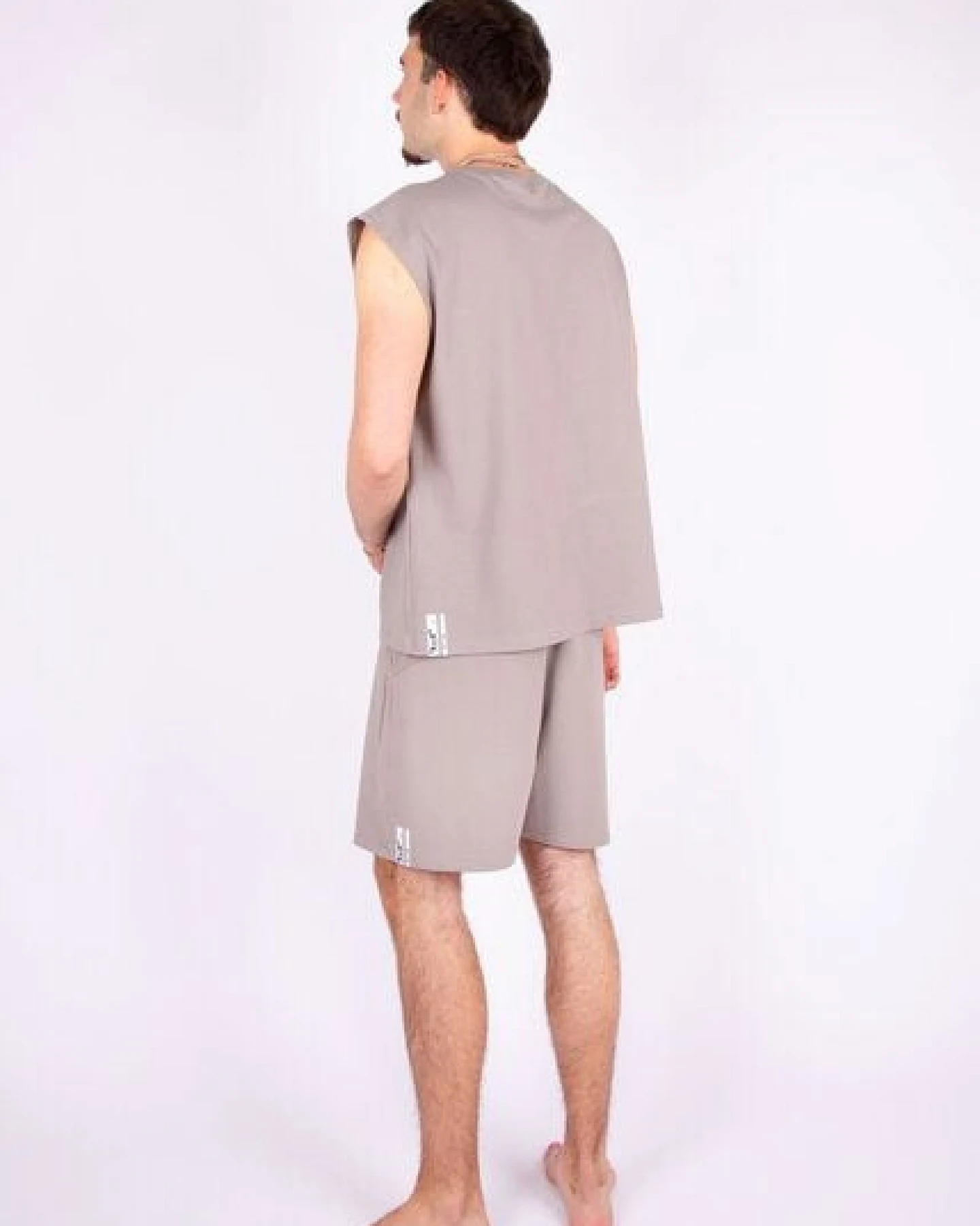 ÆVRIL Unisex Oversize Shirt // Dolphin Grey // Bio-Baumwolle – Ansicht 4