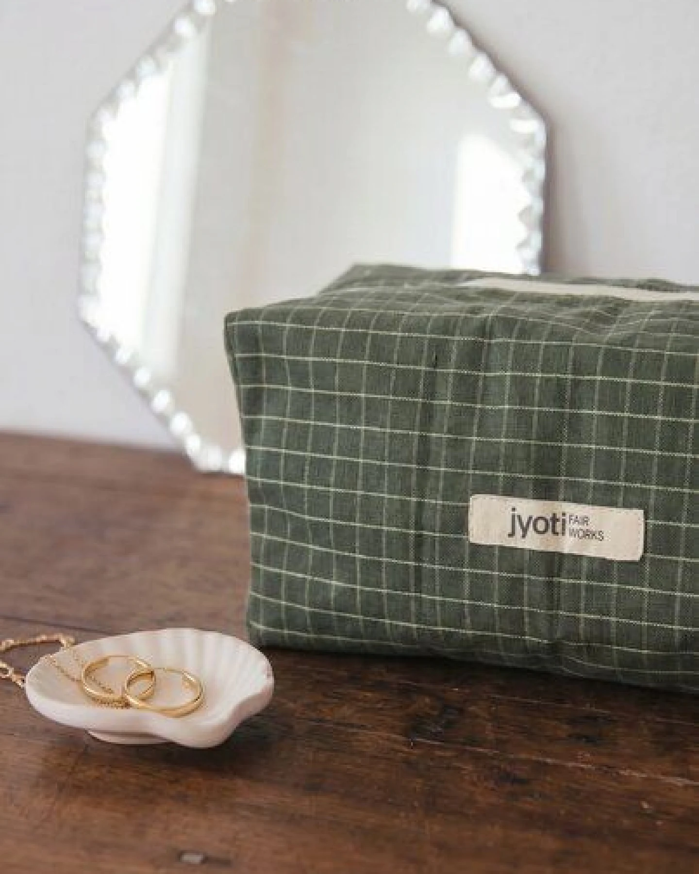Jyoti - Fair Works Baumwoll Kulturtasche Phavvaara – Ansicht 2