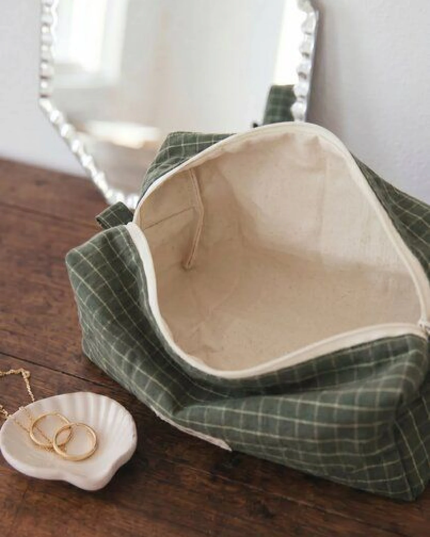Jyoti - Fair Works Baumwoll Kulturtasche Phavvaara – Ansicht 3