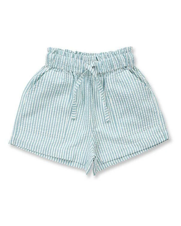 Sense Organics Mädchen Shorts blau-weiß geringelt, Modell OLIVIA