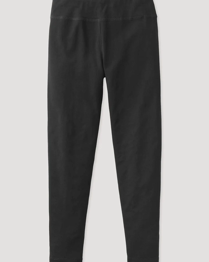 hessnatur Kinder Leggings aus Bio-Baumwolle - schwarz - Größe 110/116