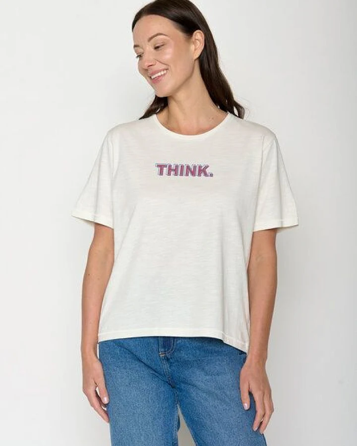 GREENBOMB Think Type Nova - Kastiges T-Shirt aus Bio-Baumwolle / hochwertiger Print / GOTS / Fair & Vegan