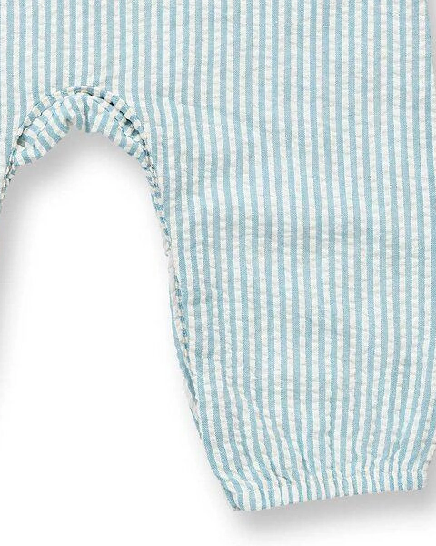 Sense Organics Baby Overall blau-weiß geringelt, Modell MARIS – Ansicht 4
