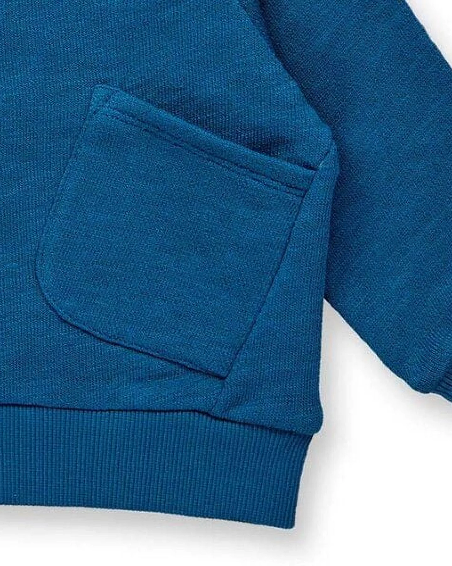 Sense Organics Baby Sweatshirt in ozeanblau, Modell BERIN – Ansicht 4