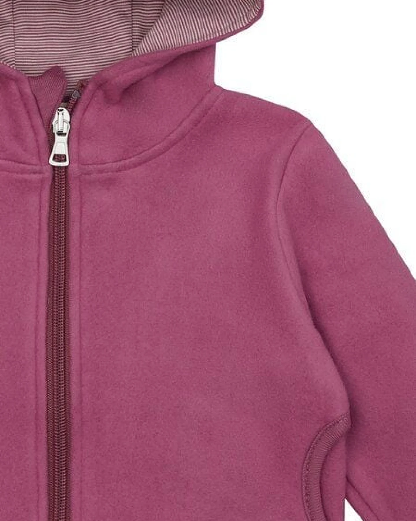 loud + proud Babys & Kinder Jacke aus Baumwoll-Fleece, GOTS-zertifiziert – Ansicht 3