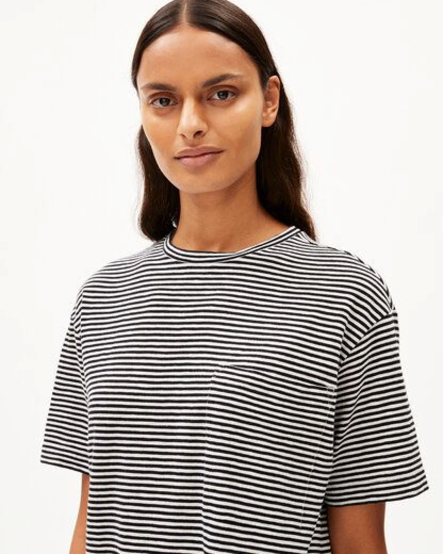 ARMEDANGELS CHAARA LOVELY STRIPES Damen Jerseykleid aus Bio-Baumwolle – Ansicht 3