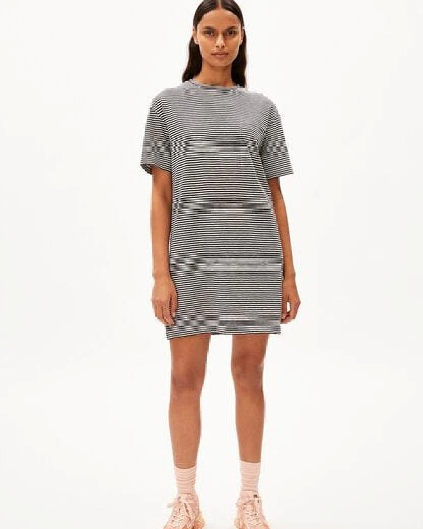 ARMEDANGELS CHAARA LOVELY STRIPES Damen Jerseykleid aus Bio-Baumwolle – Ansicht 4