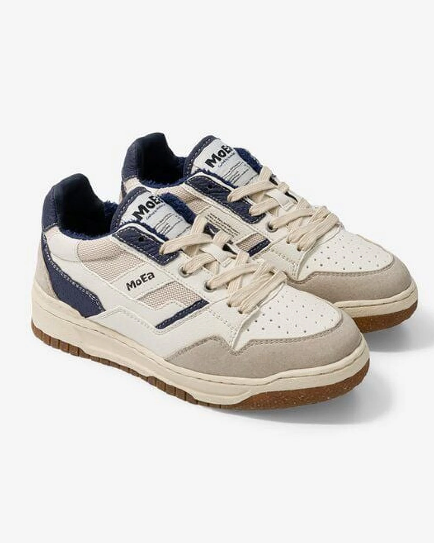 MoEa Sneakers GEN2 - Mushroom White & Blue – Ansicht 2