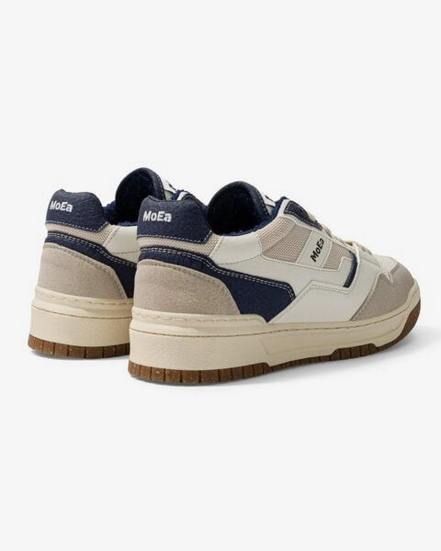 MoEa Sneakers GEN2 - Mushroom White & Blue – Ansicht 4