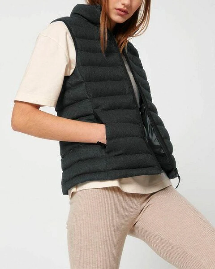 YTWOO Damen Weste im Woll-Look