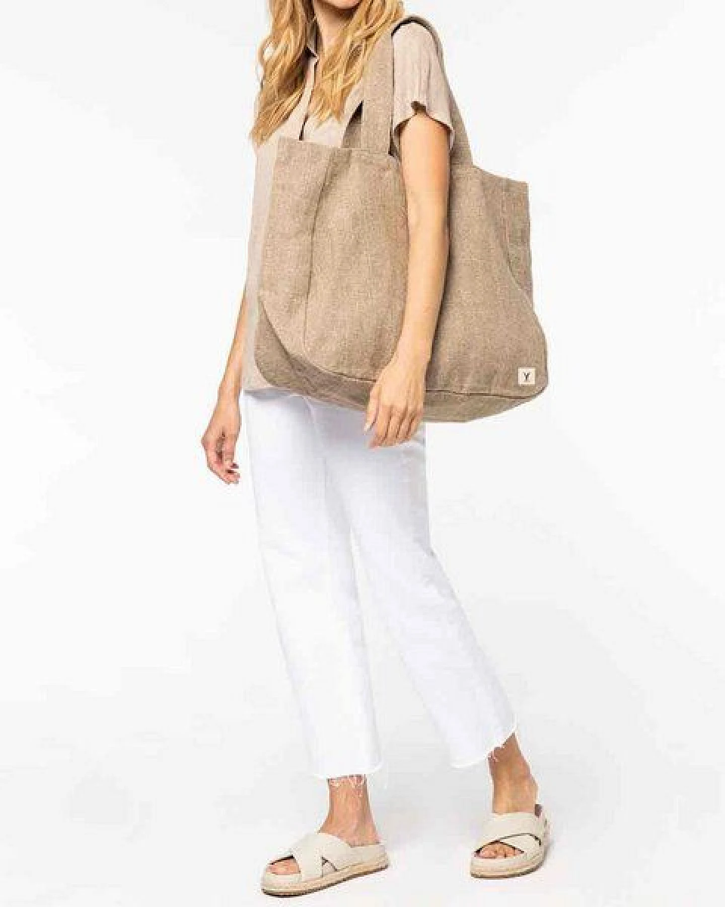 YTWOO Große Shopping Bag aus Jute – Ansicht 2
