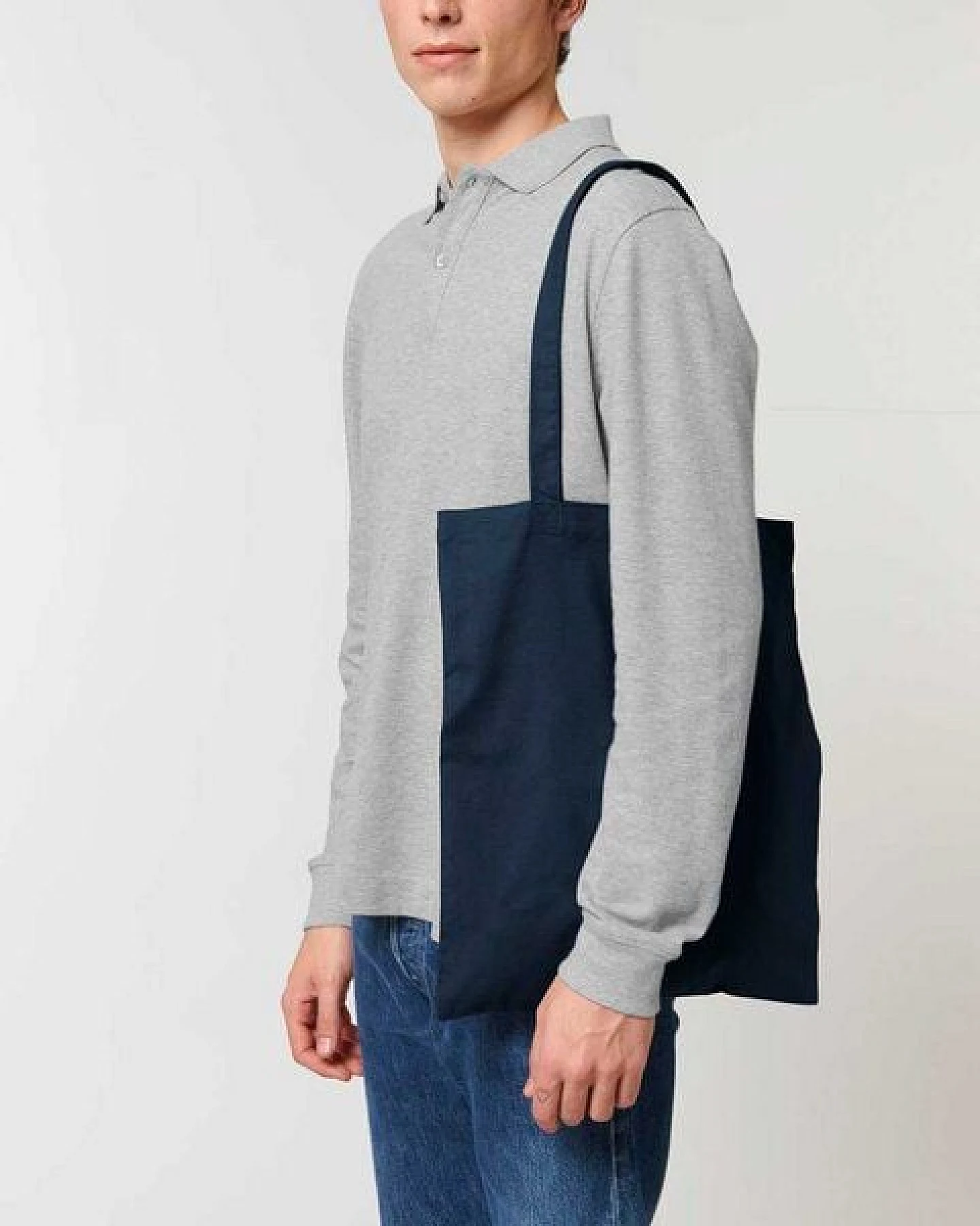 YTWOO Leichter Jutebeutel aus 100% Bio Baumwolle, Einkaufstasche, Shopping Bag, Tragetasche – Ansicht 2