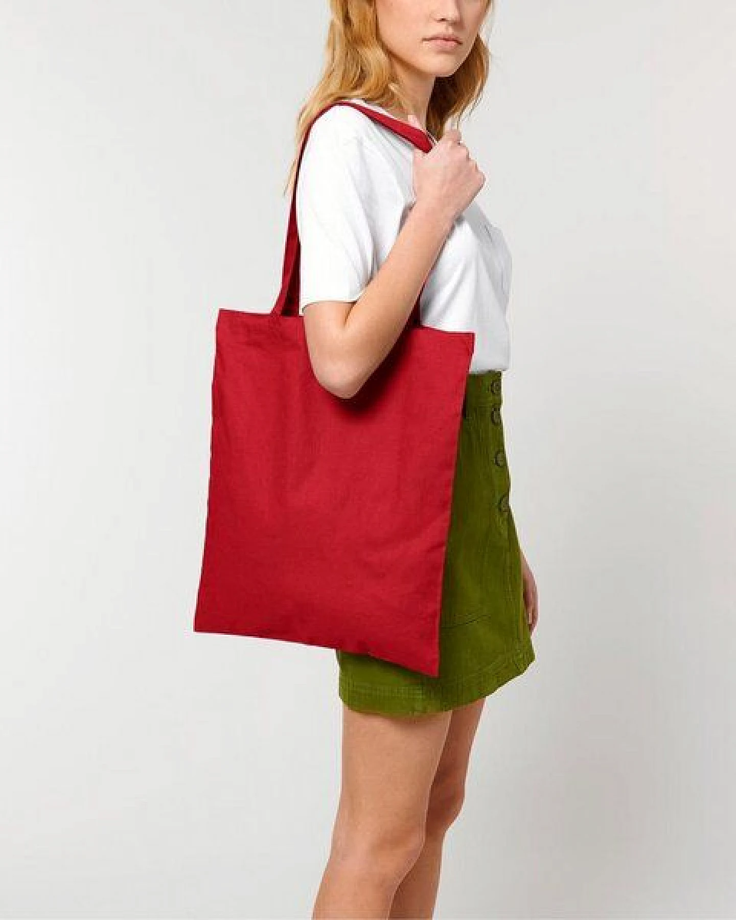 YTWOO Leichter Jutebeutel aus 100% Bio Baumwolle, Einkaufstasche, Shopping Bag, Tragetasche – Ansicht 2