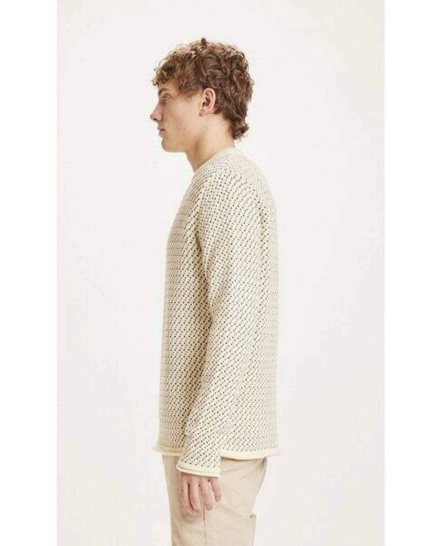 KnowledgeCotton Apparel Pullover VALLEY mit Muster aus Bio-Baumwolle – Ansicht 2