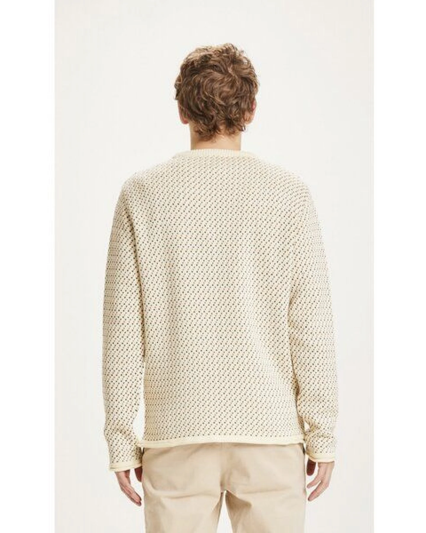KnowledgeCotton Apparel Pullover VALLEY mit Muster aus Bio-Baumwolle – Ansicht 3