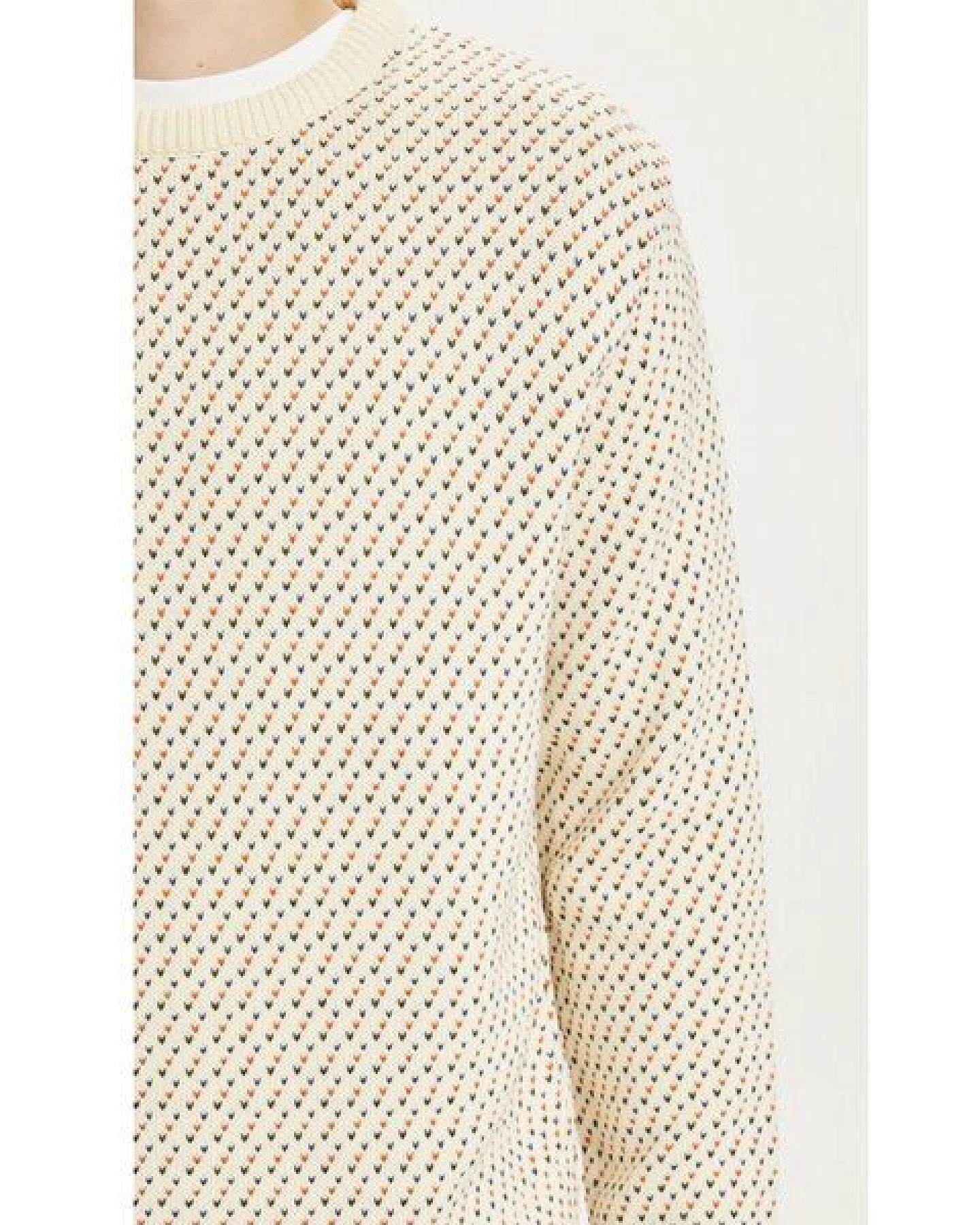 KnowledgeCotton Apparel Pullover VALLEY mit Muster aus Bio-Baumwolle – Ansicht 4