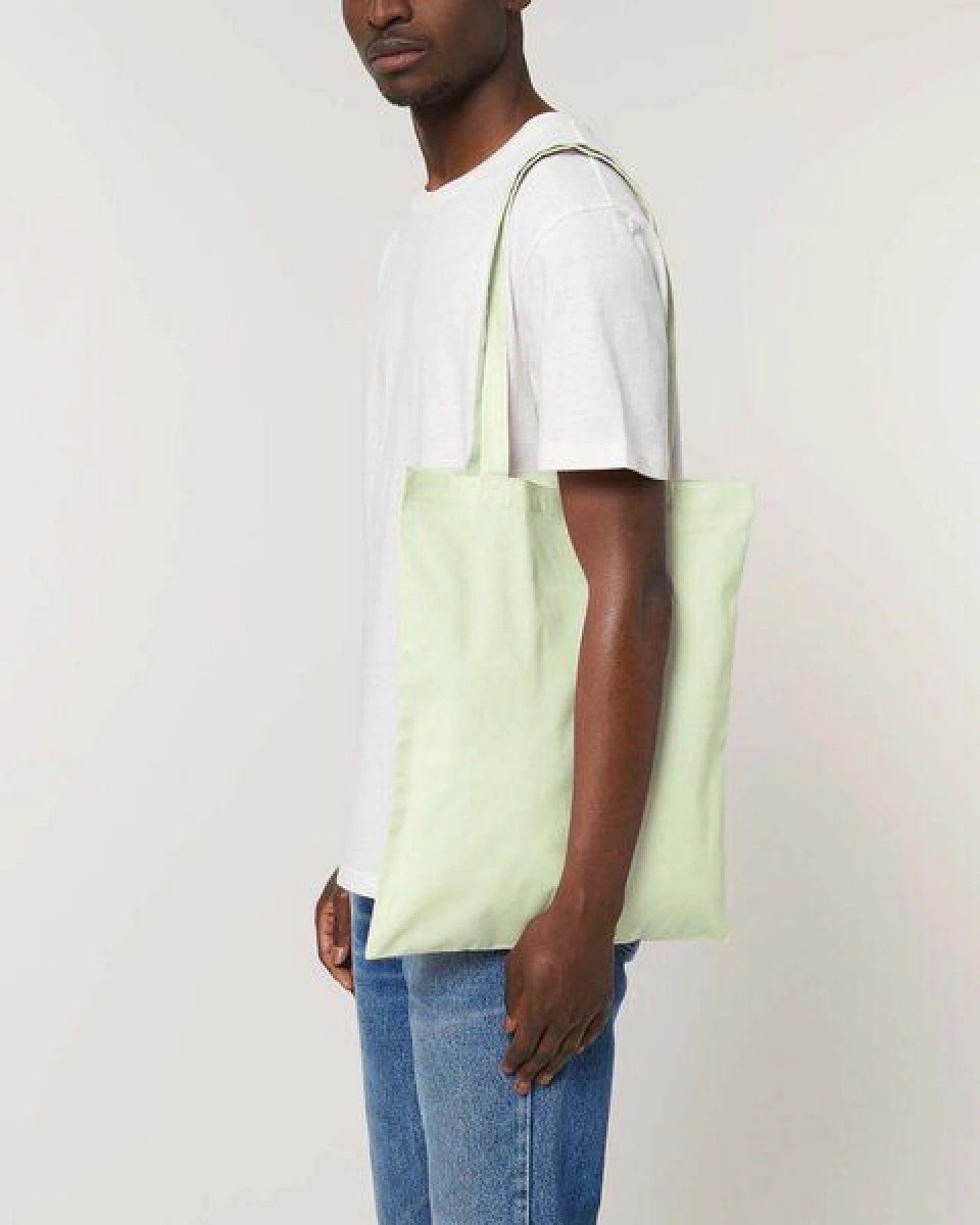 YTWOO Leichter Jutebeutel aus 100% Bio Baumwolle, Einkaufstasche, Shopping Bag, Tragetasche – Ansicht 2