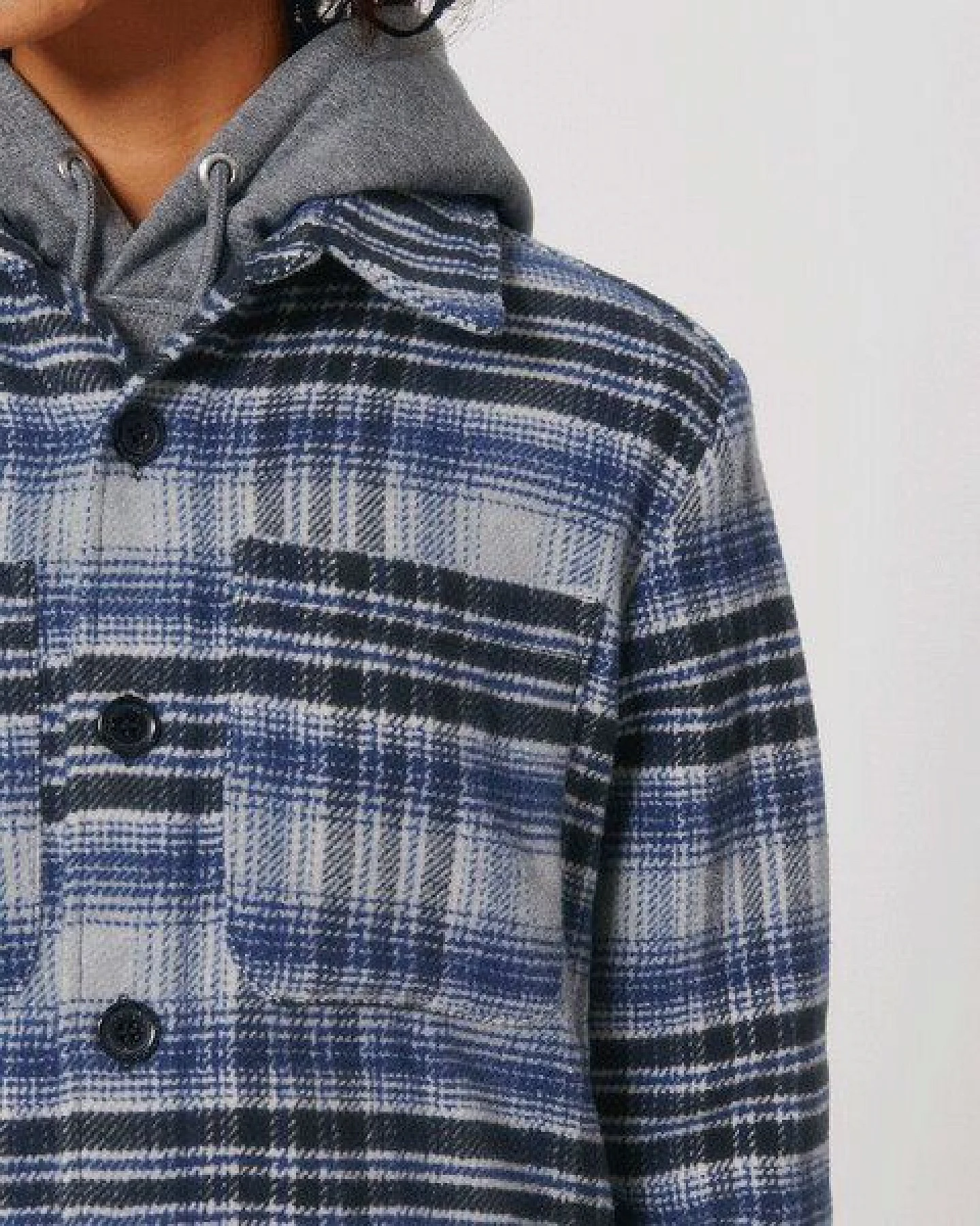 YTWOO Overshirt im Karolook für Damen und Herren – Ansicht 2