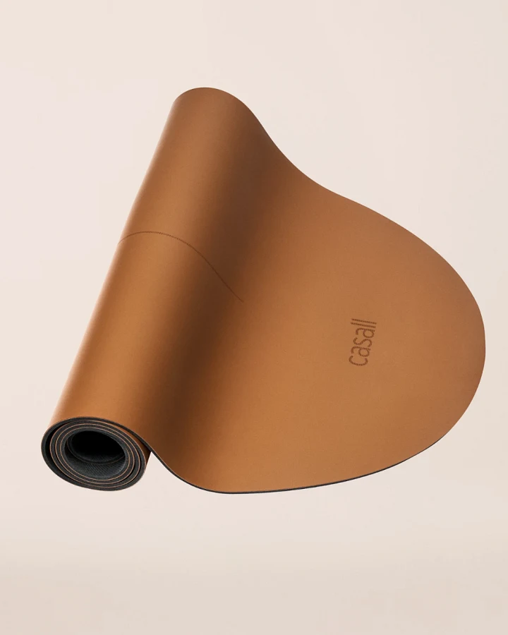 Casall Yoga mat Grip & Cushion III Oval 5mm Matte - Vintage Brown