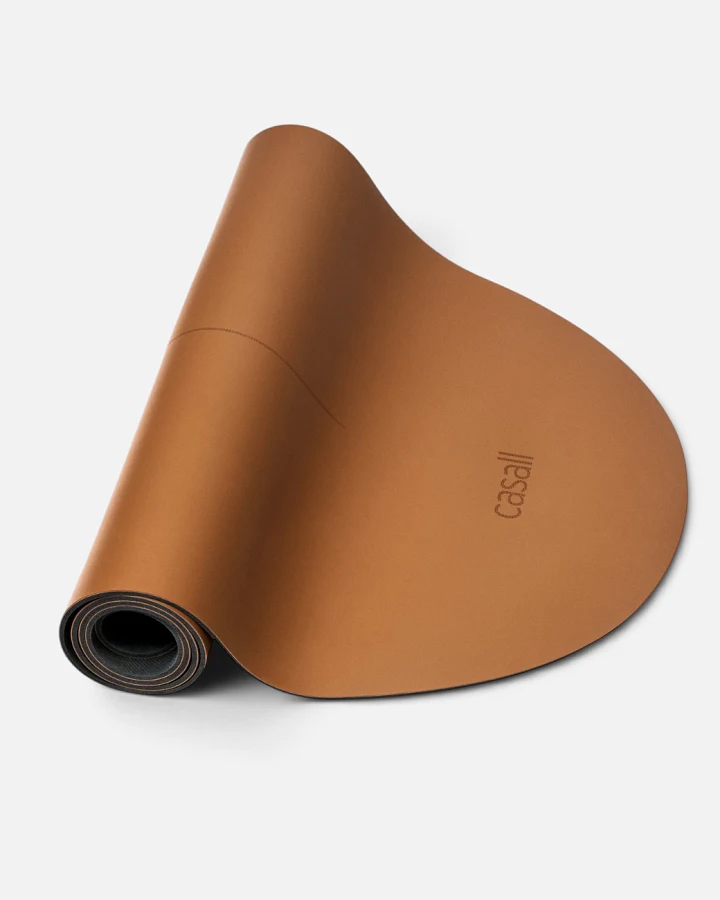 Casall Yoga mat Grip & Cushion III Oval 5mm Matte - Vintage Brown