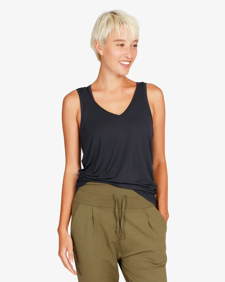 Kismet Cosy Twist Tank - Anthracite XS