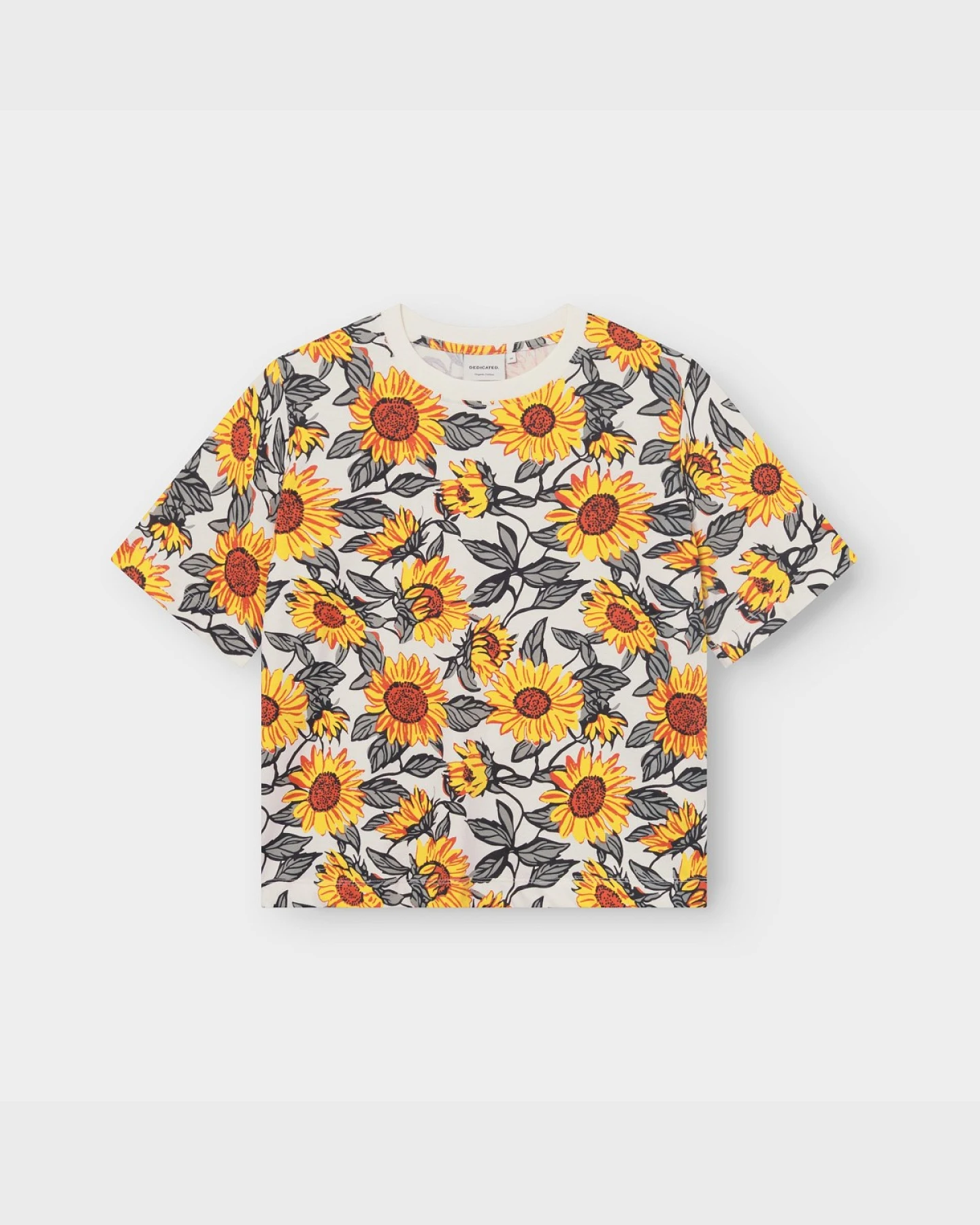 T-Shirt Vadstena Sunflower AOP Off White – Ansicht 2