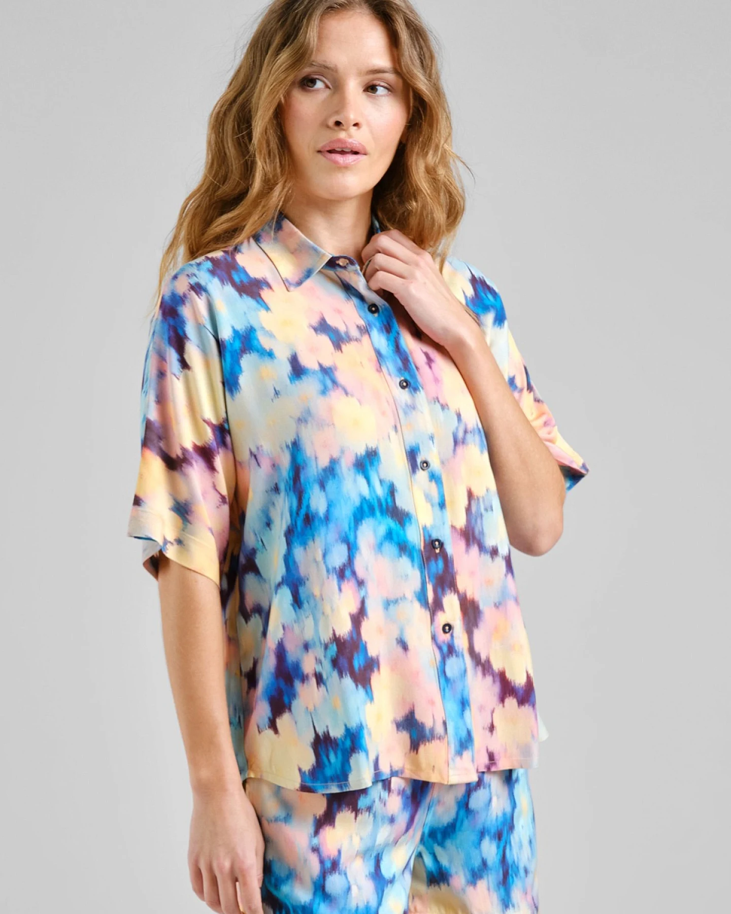 Bluse Alsvik Ikat Field Multi Color Gelb – Ansicht 2
