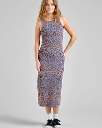 Produktseite: Kleid Motala Rib Leopard Light Brown
