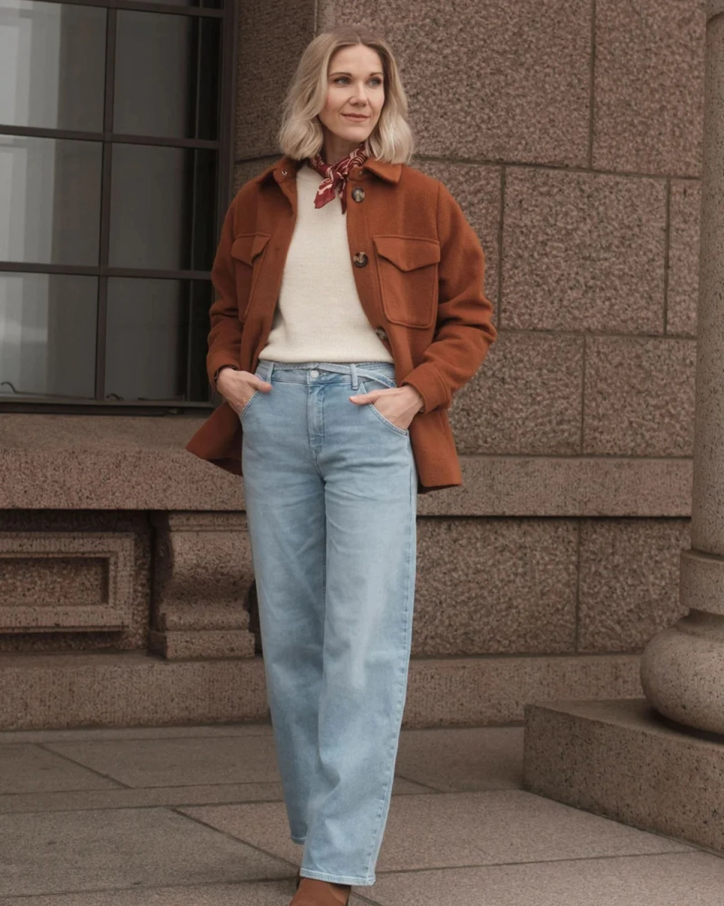 Jeans Blink Wide Barrel Light Blue – Ansicht 4