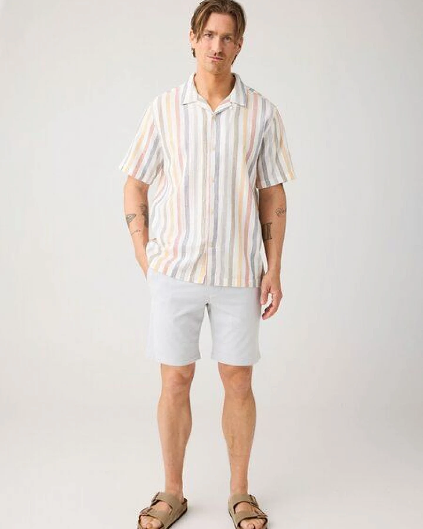 KnowledgeCotton Apparel Twill-Shorts CHUCK regular aus Bio-Baumwolle – Ansicht 2