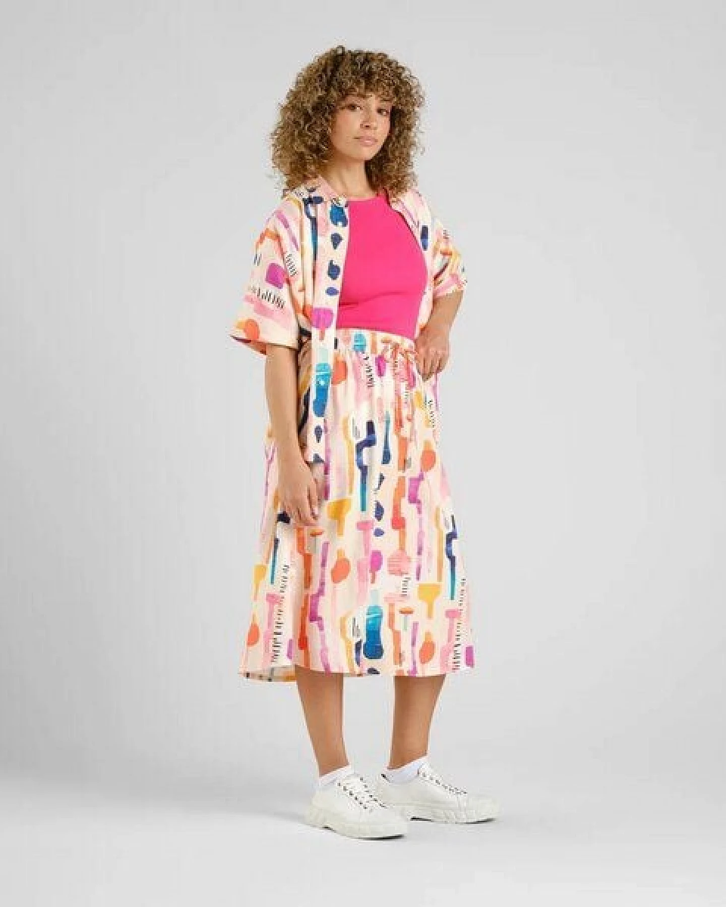 DEDICATED Klippan - Sommer Midi Rock aus Lyocell – Ansicht 4
