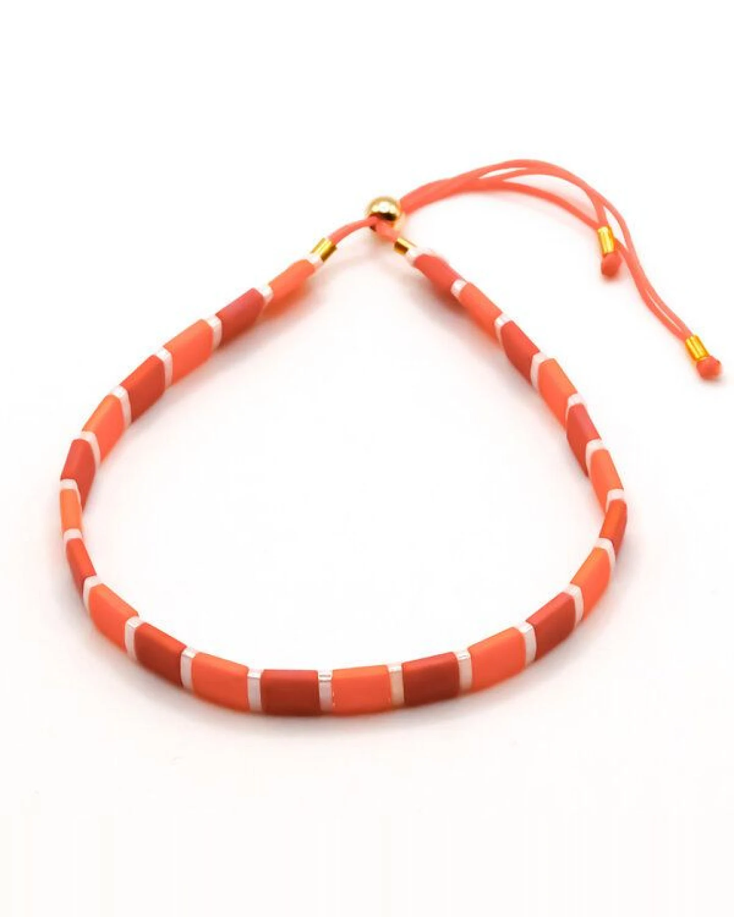 juni Armbänder / Set "Sunset Glow" - individuell verstellbar - handgemacht in Deutschland – Ansicht 4