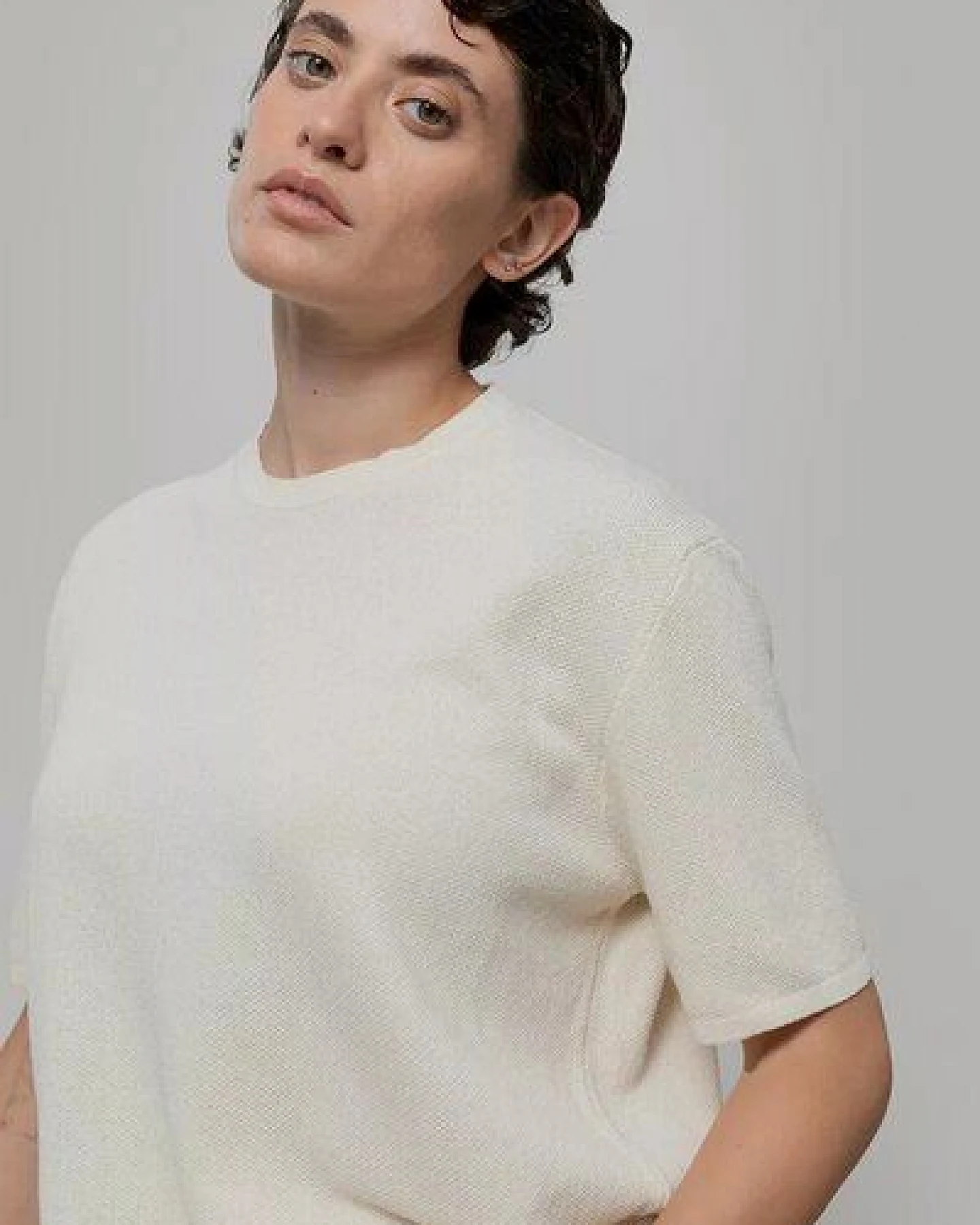 Rifò Feinstrick T-Shirt Modell: Carlotta – Ansicht 3