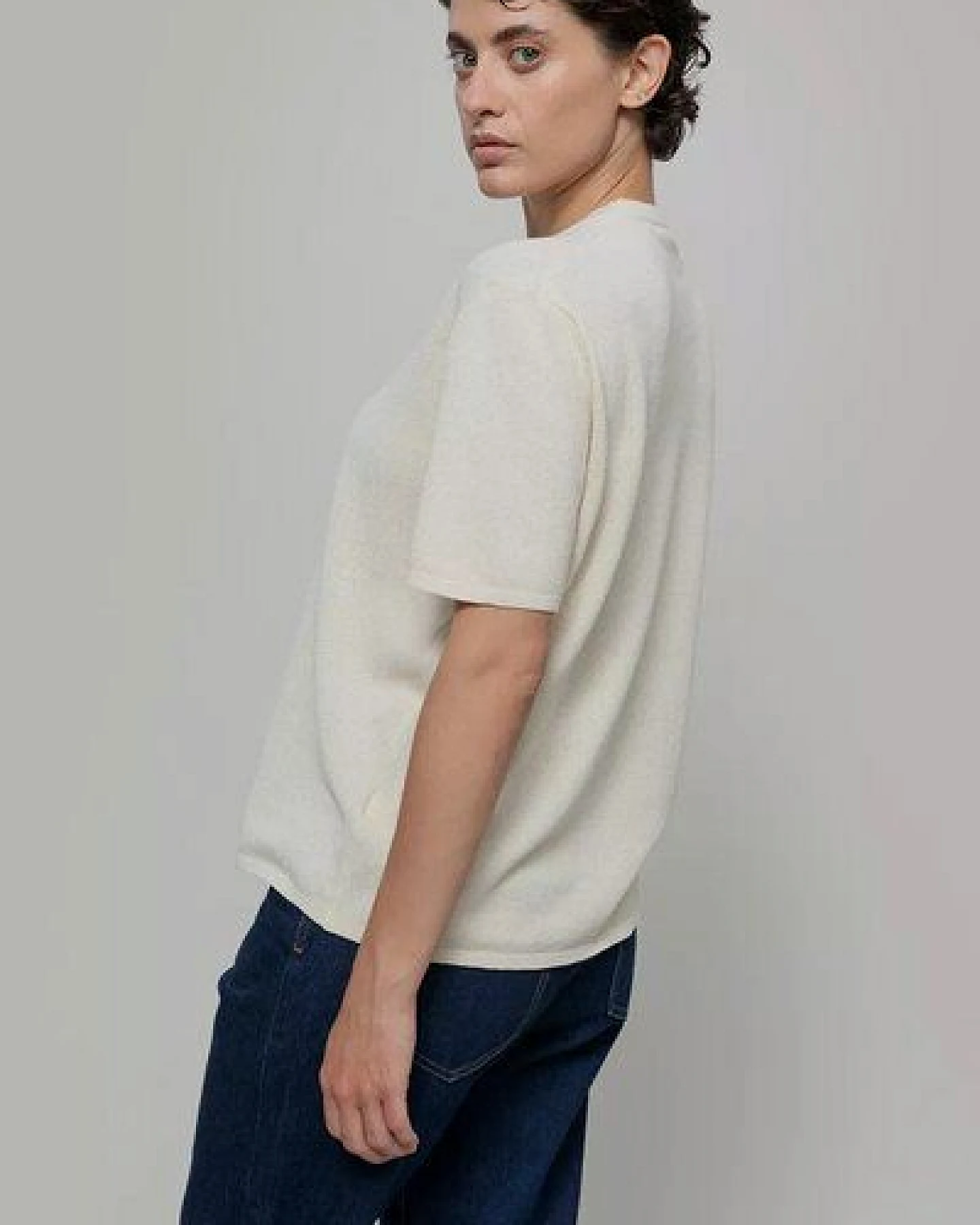 Rifò Feinstrick T-Shirt Modell: Carlotta – Ansicht 2