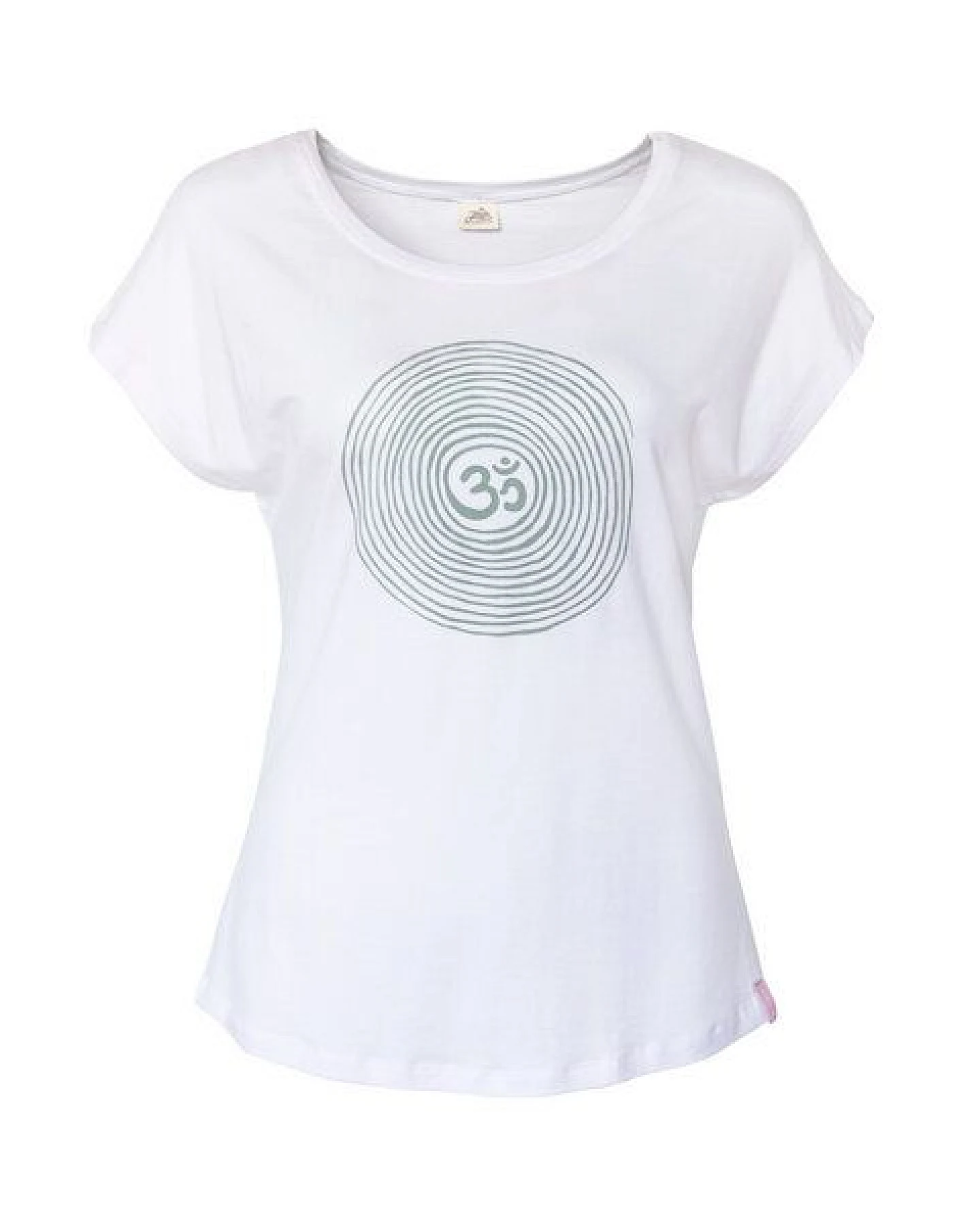 Jaya OM TENCEL - Damen - Yogashirt mit Om-Spiral-Frontprint aus Tencel-Baumwoll-Mix – Ansicht 3