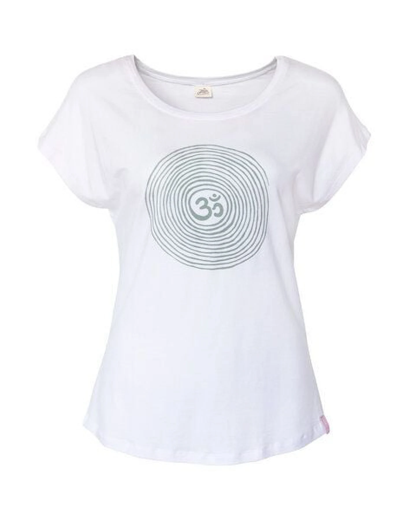 Jaya OM TENCEL - Damen - Yogashirt mit Om-Spiral-Frontprint aus Tencel-Baumwoll-Mix – Ansicht 3