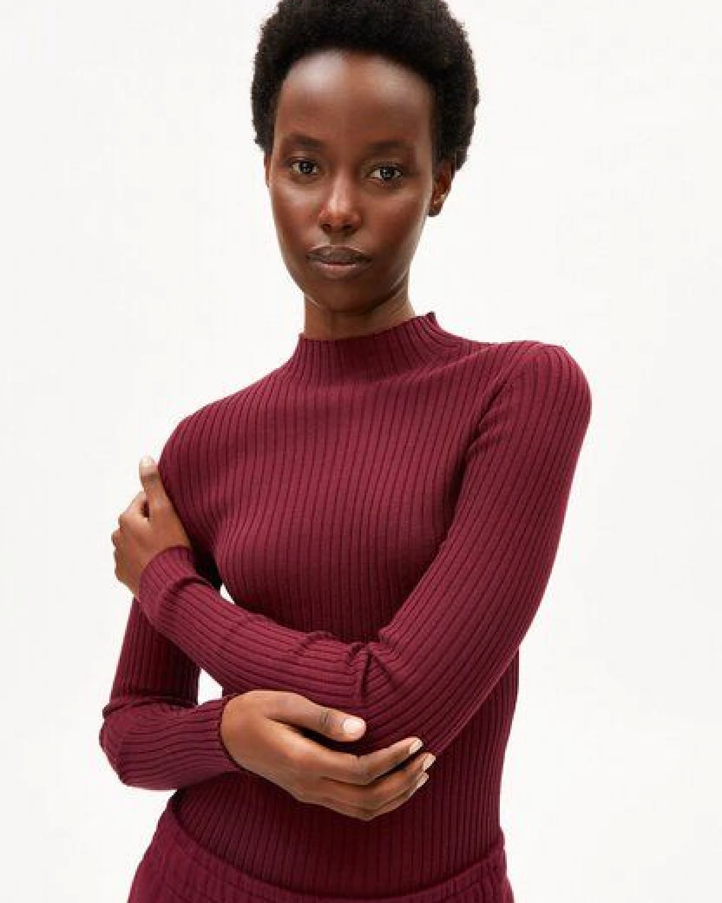ARMEDANGELS ALAANIA Damen Pullover Slim Fit aus Bio-Baumwolle – Ansicht 3